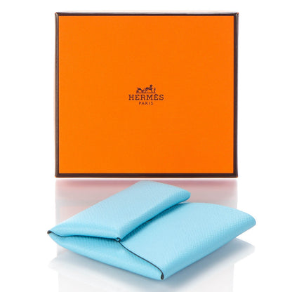 Hermes Epsom Bastia Coin Purse Bleu Atoll 3 of 6