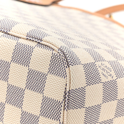 Louis Vuitton Damier Azur Braided Neverfull MM Orange 14 of 15