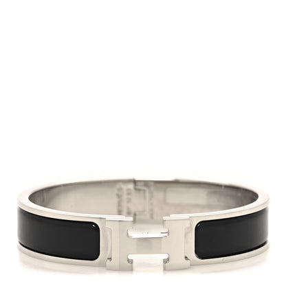 Hermes Enamel Narrow Clic Clac H Bracelet PM Black 1 of 5