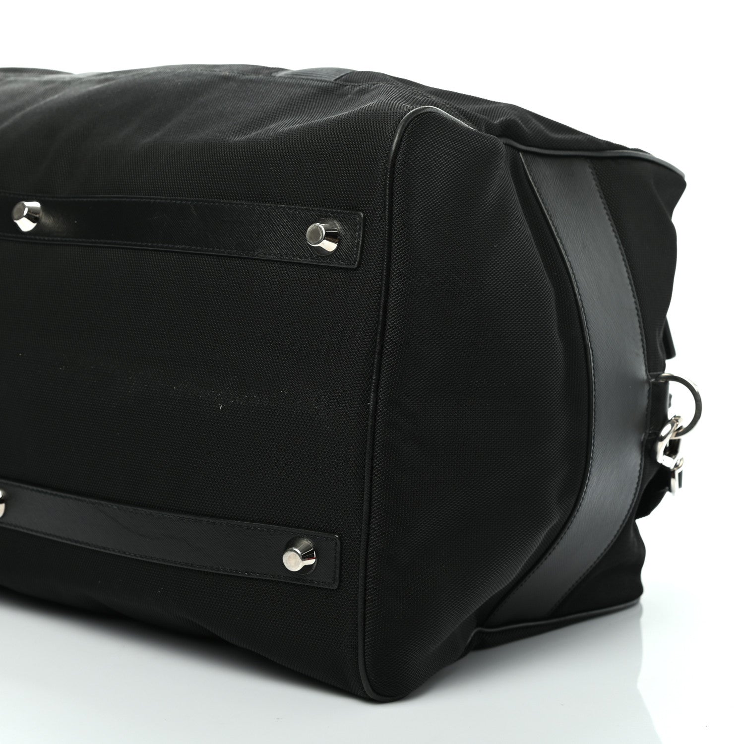 Prada Tessuto Nylon Duffel Bag Black 9 of 10