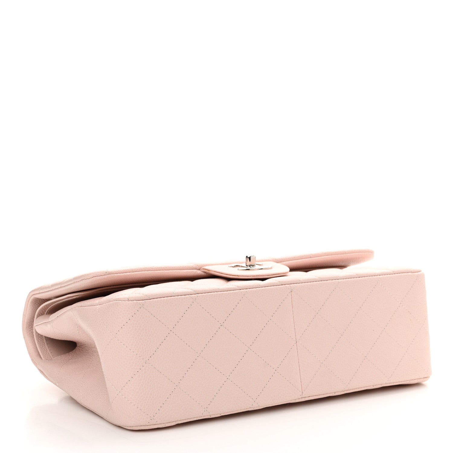 Chanel Caviar Quilted Jumbo Double Flap Light Pink 4 of 12