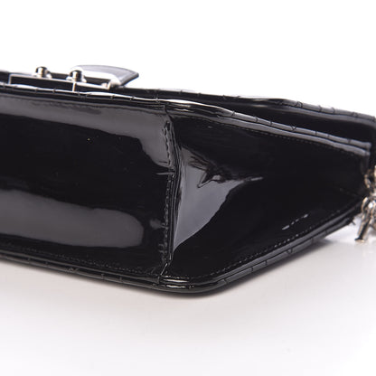 Christian Dior Patent Cannage Miss Dior Promenade Pouch Black 6 of 12