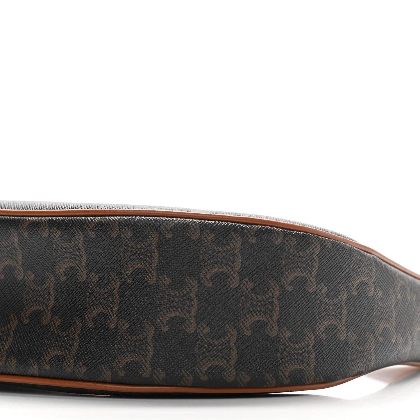 Triomphe Canvas Calfskin Ava Shoulder Bag Tan