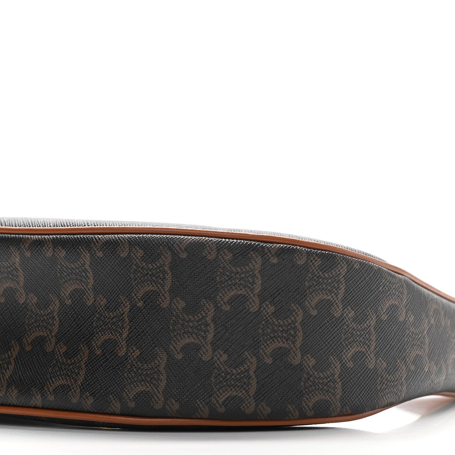 Celine Triomphe Canvas Calfskin Ava Shoulder Bag Tan 10 of 10