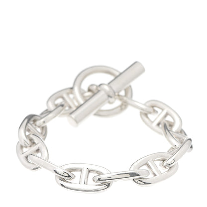 Hermes Sterling Silver GM Chaine D'Ancre Bracelet 1 of 5