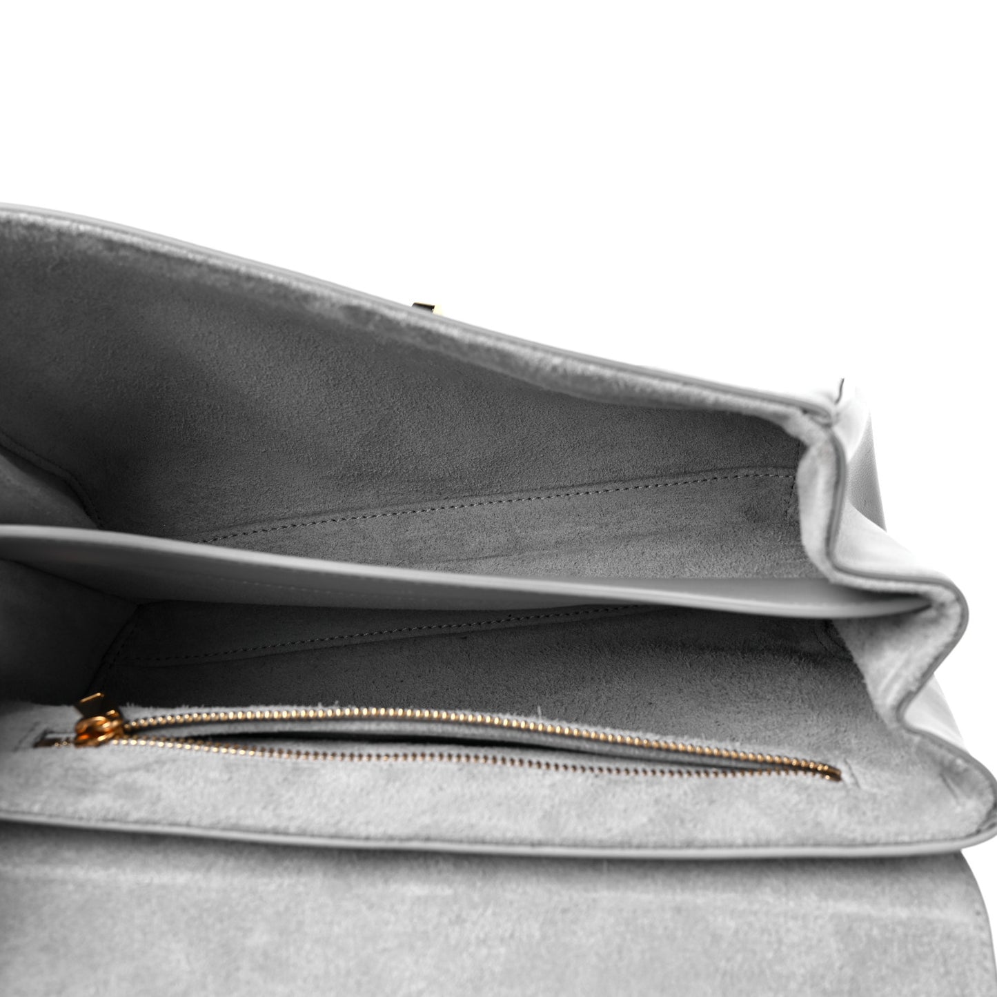 Smooth Calfskin Teen Soft 16 Shoulder Bag Light Grey
