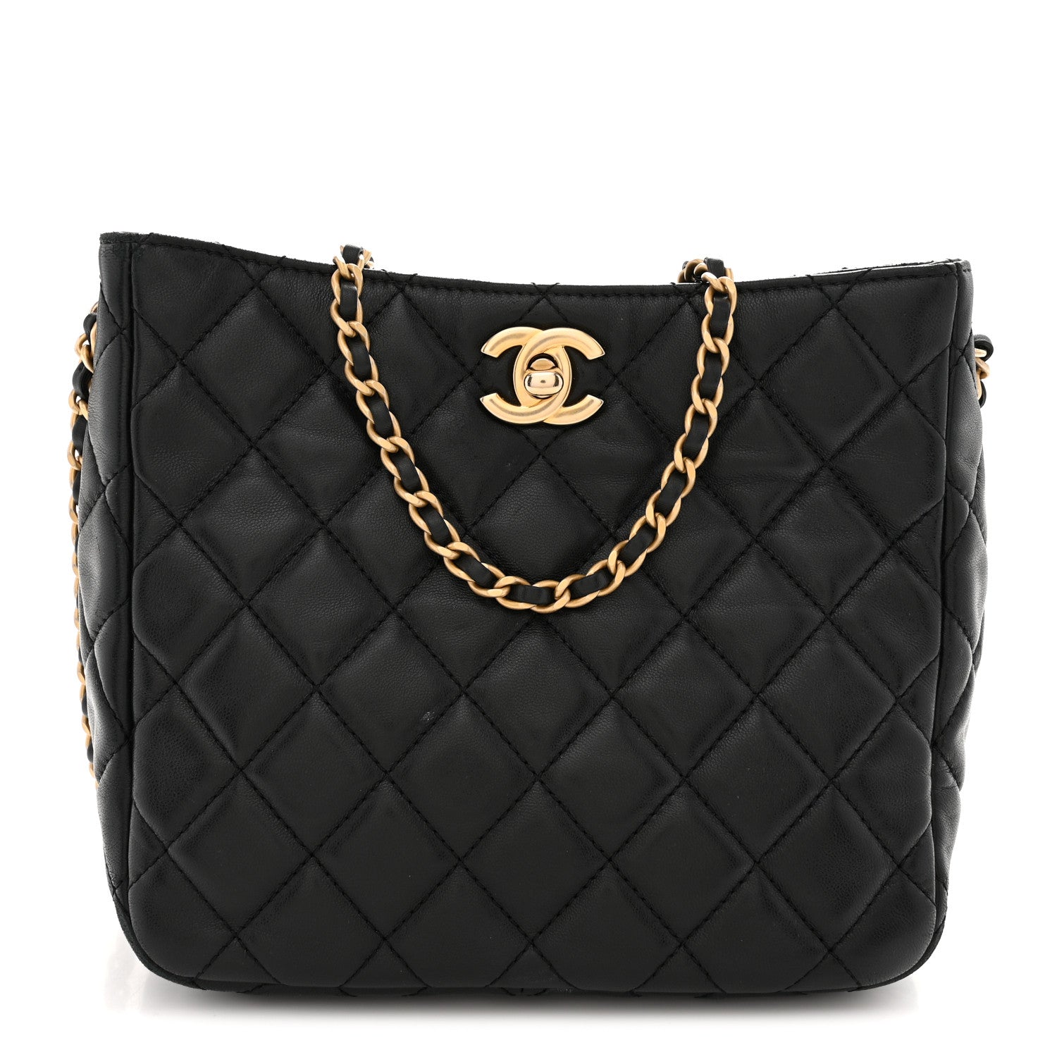 Chanel Lambskin Quilted Small Pearl Crush Hobo Black 1 of 14