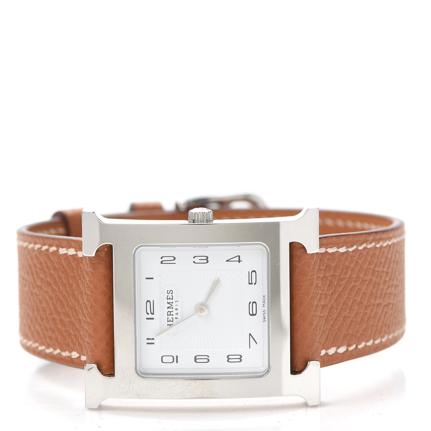 Stainless Steel Epsom 26mm Heure H Hour Quartz Watch Gold