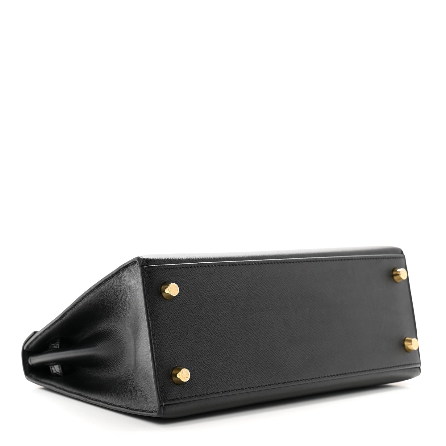 Madame Calfskin Shiny Niloticus Crocodile Kelly Sellier Touch 25 Black