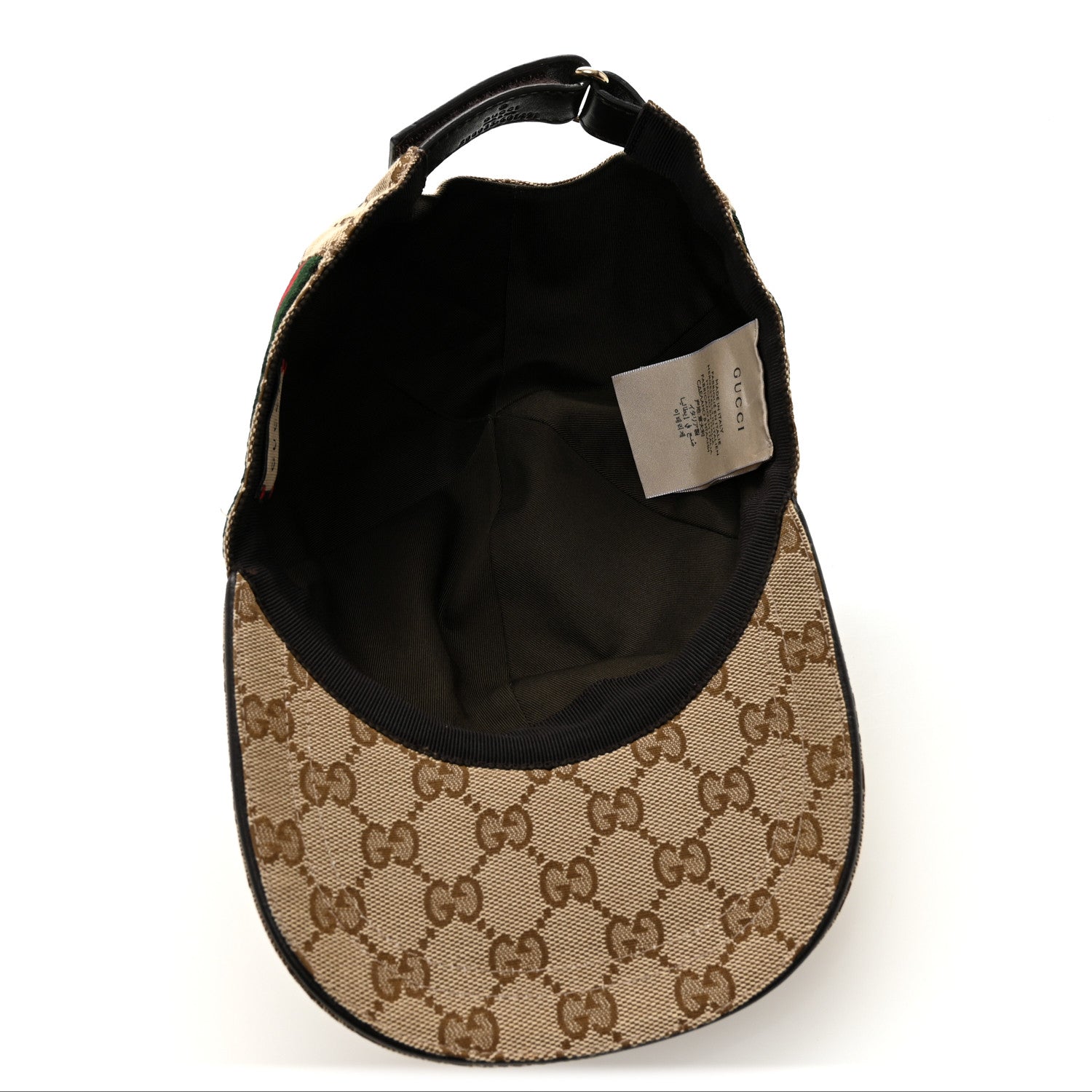 Gucci Monogram Web Baseball Hat M Beige Cocoa 7 of 9