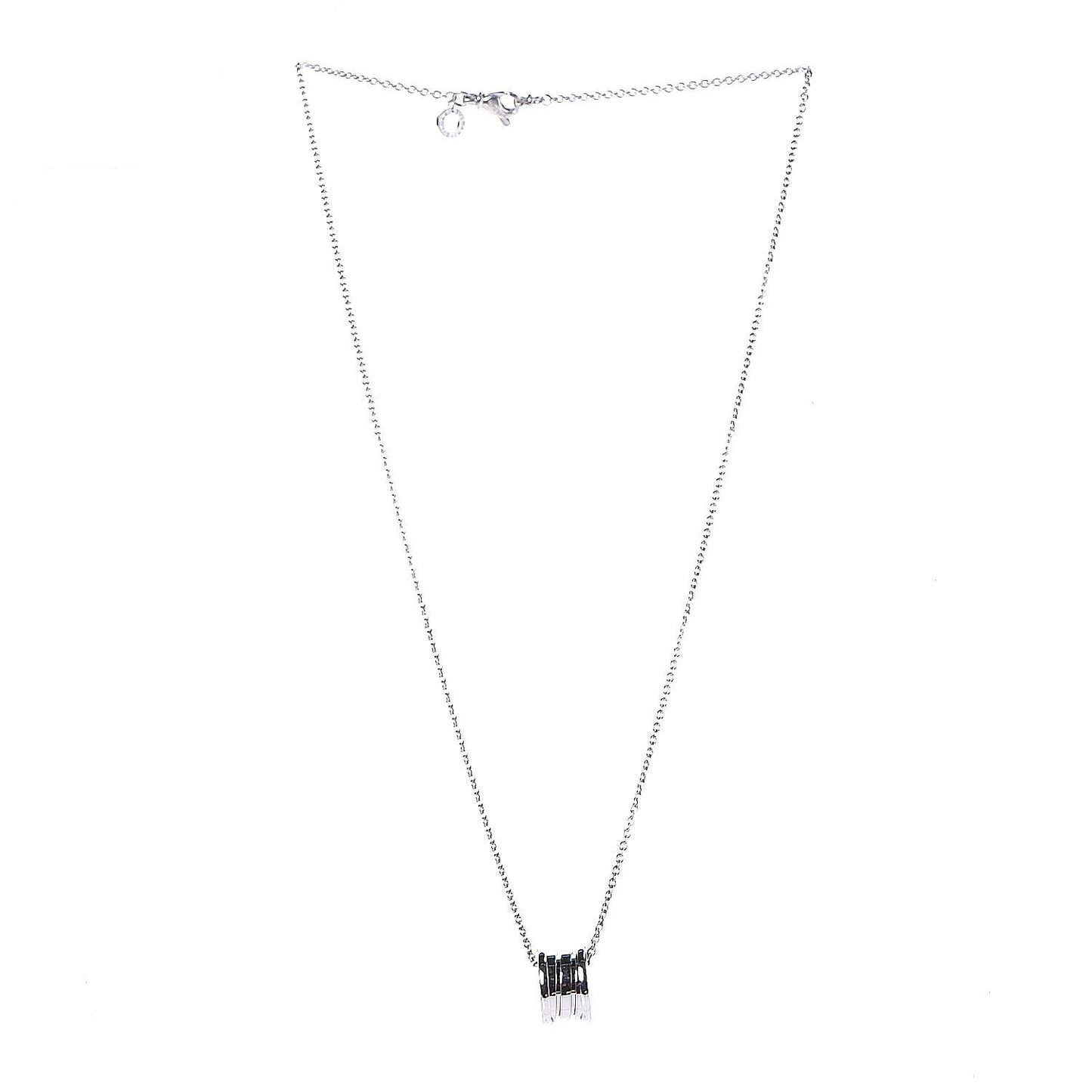 18K White Gold B.Zero1 Pendant Necklace