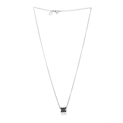 Bulgari 18K White Gold B.Zero1 Pendant Necklace 3 of 7