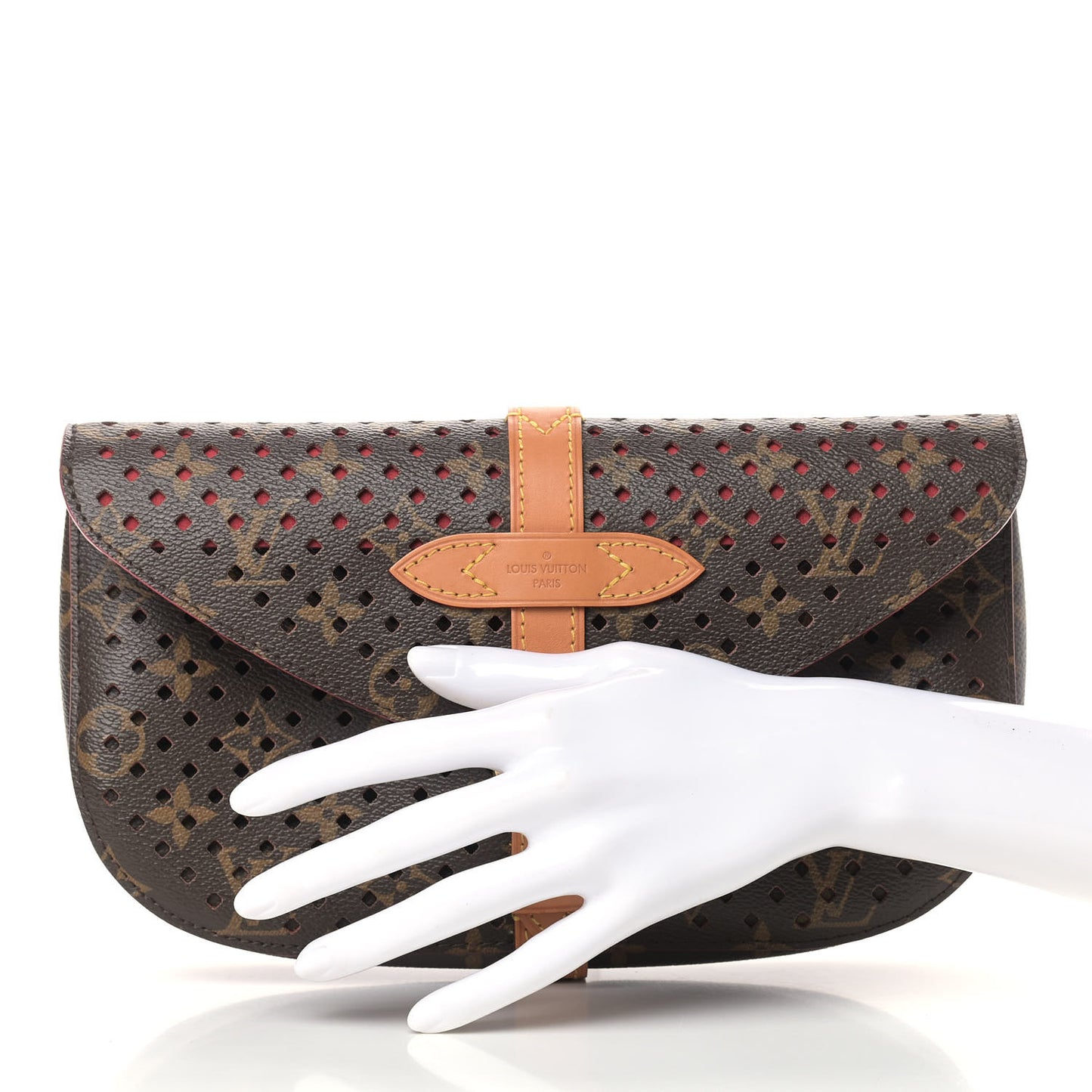 Monogram SC Flore Clutch Saumur Corail