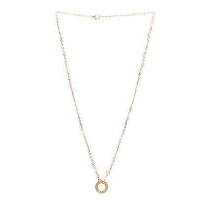 Cartier 18K Yellow Gold 2 Diamond LOVE Necklace 3 of 6