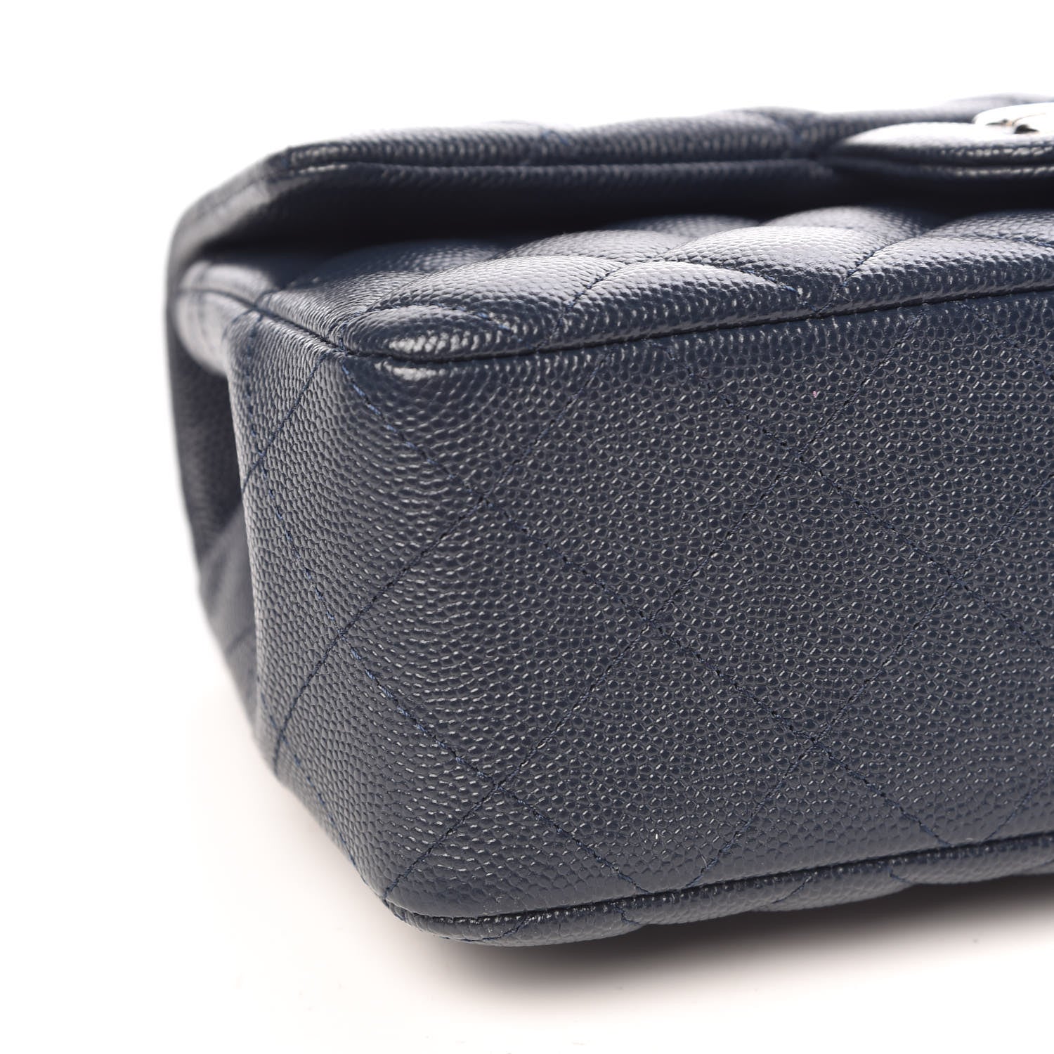 Chanel Caviar Quilted Mini Rectangular Flap Navy 10 of 11