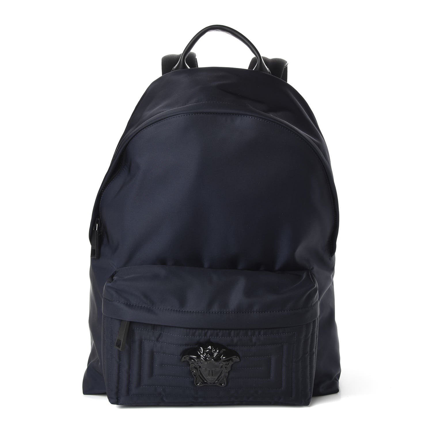Versace Nylon Palazzo Medusa Backpack Navy 1 of 9