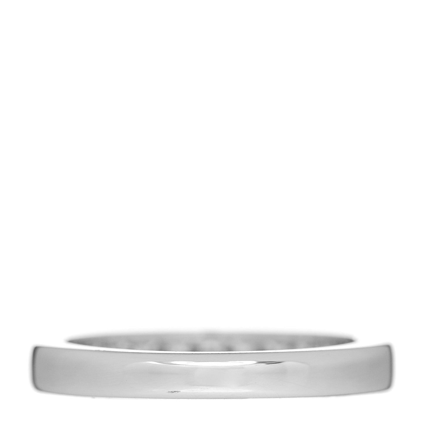 Platinum Diamond 3mm Half Circle Wedding Band Ring 50 5.5