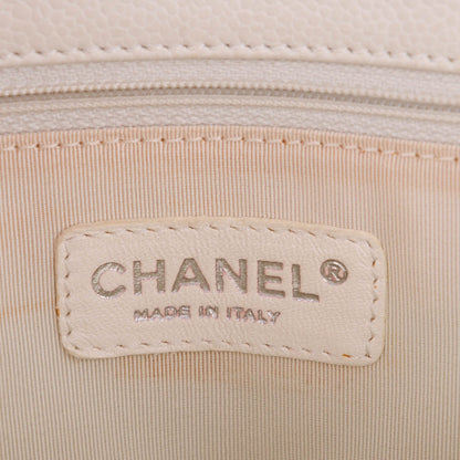 Chanel Caviar Quilted Grand Shopping Tote GST White 6 of 8