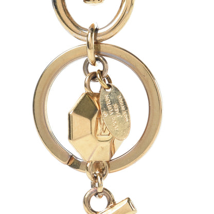 Louis Vuitton LV Facettes Bag Charm Key Holder Gold 3 of 3