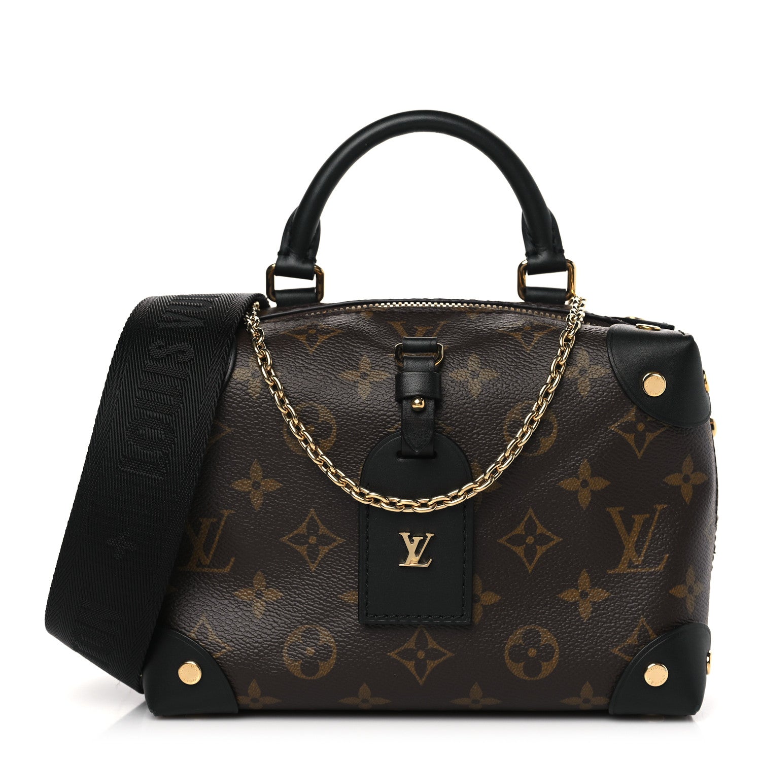Louis Vuitton Monogram Petite Malle Souple Black 1 of 9