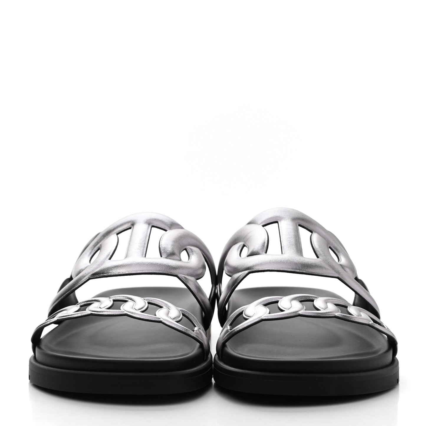 Nappa Extra Sandals 38 Gris Argent