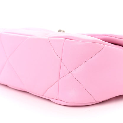 Chanel Lambskin Quilted Medium Chanel 19 Flap Pink 10 of 10