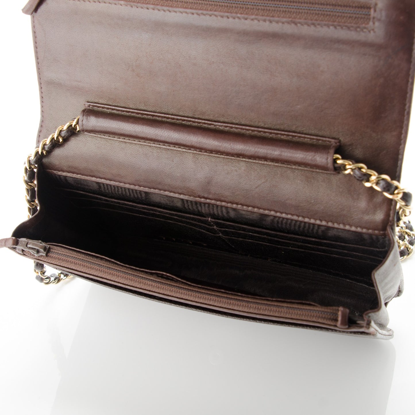 Caviar Timeless CC Wallet On Chain WOC Dark Brown