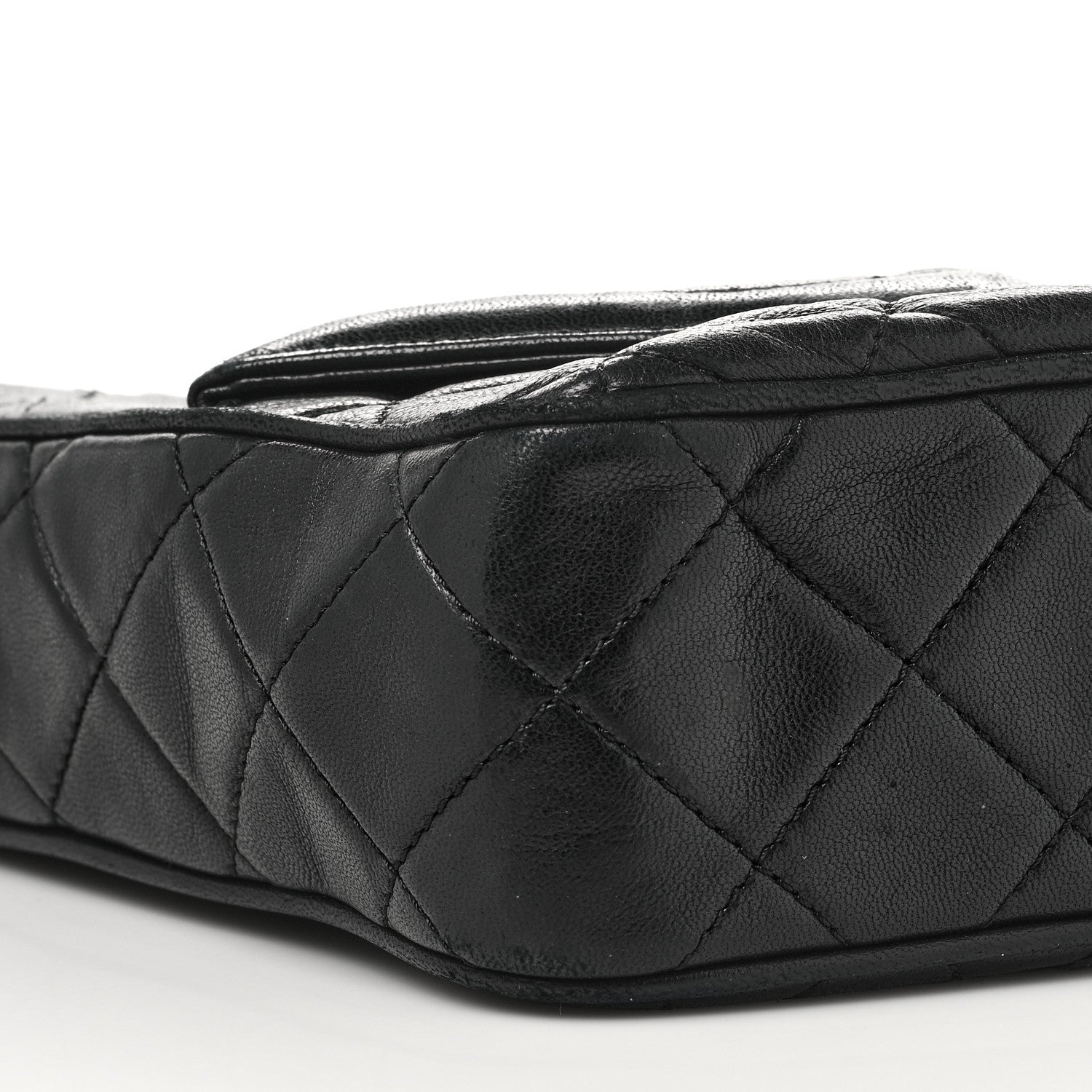 Chanel Lambskin Quilted CC Tassel Camera Case Black 10 of 14