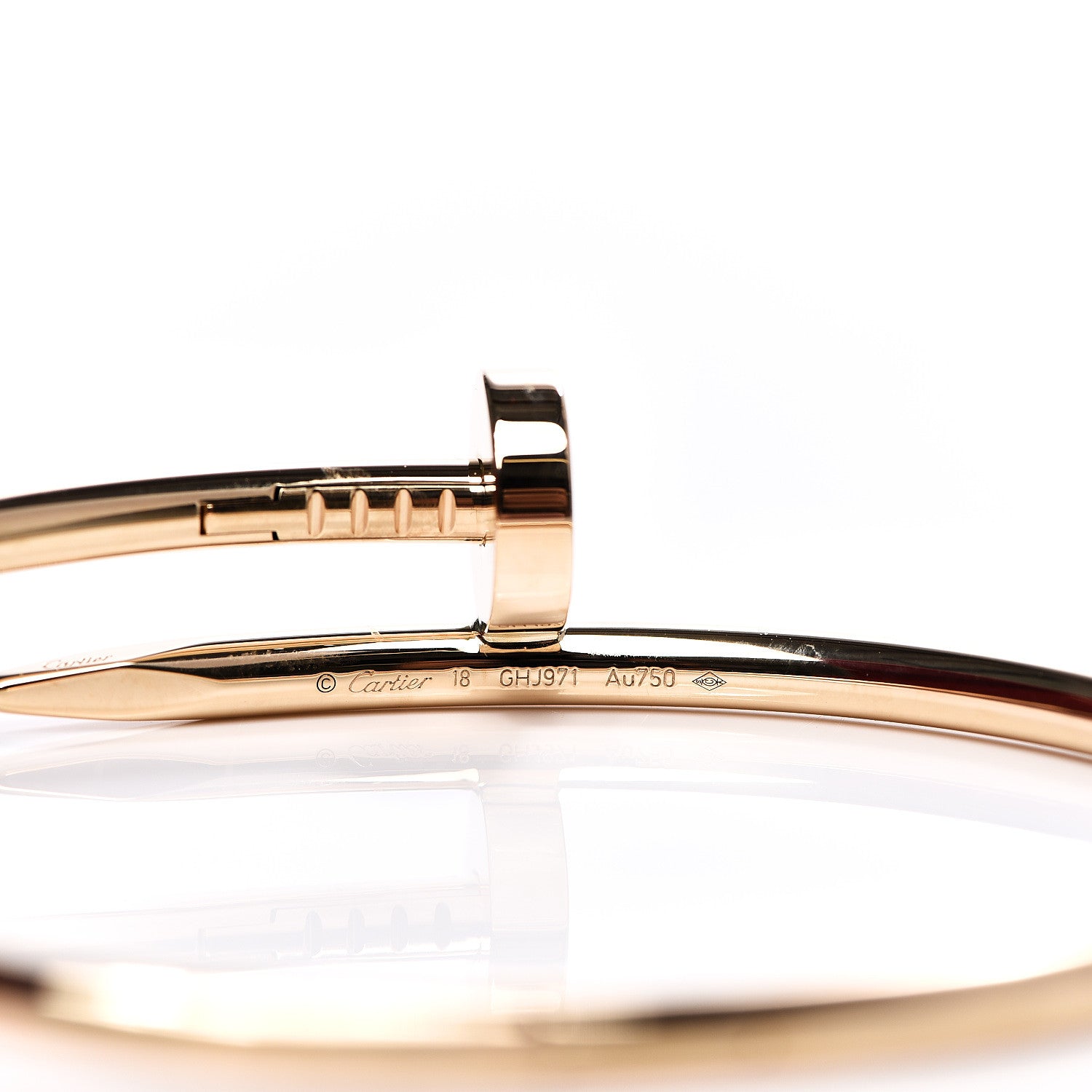 Cartier 18K Yellow Gold Juste Un Clou Bracelet 18 3 of 4