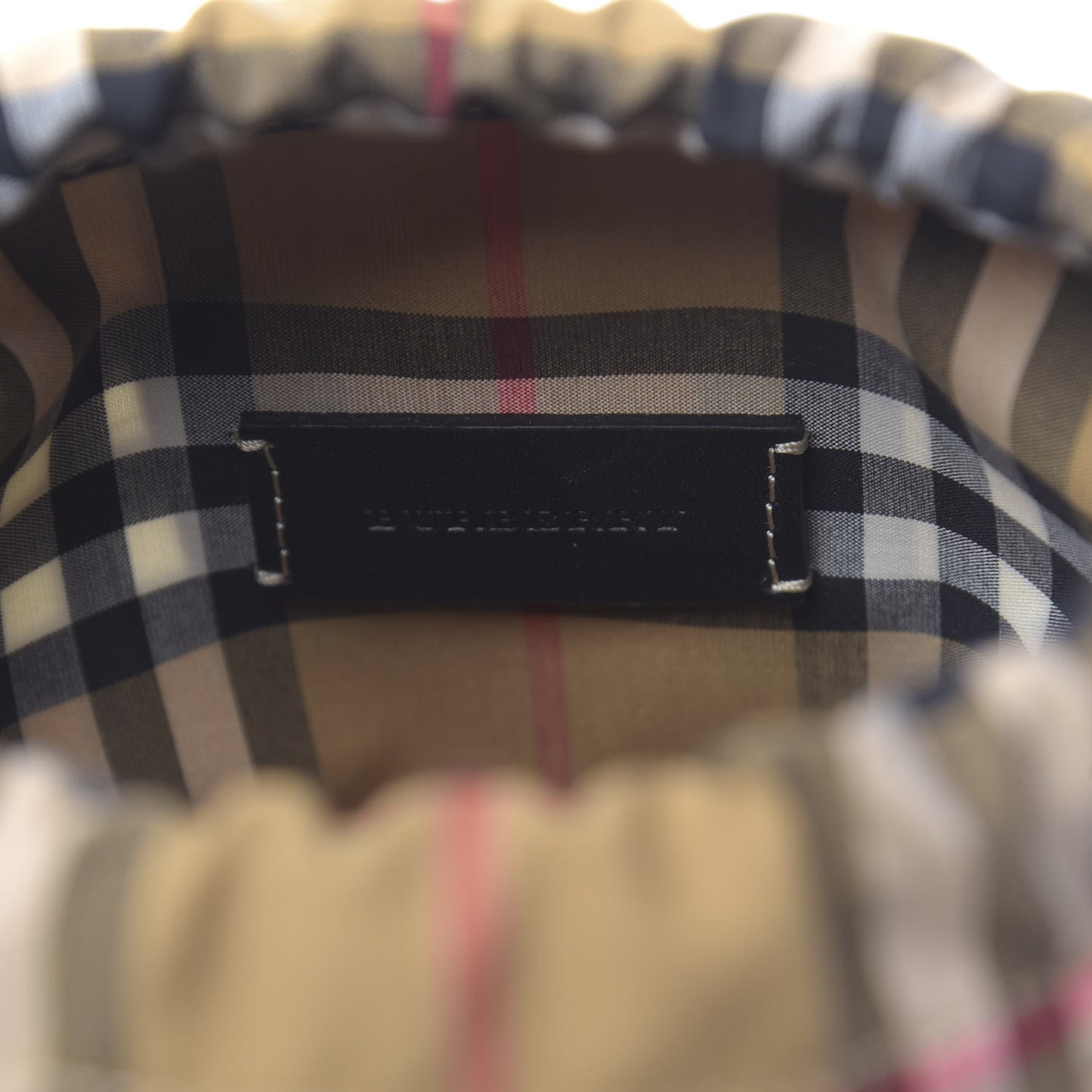 Calfskin Grommet Mini Bucket Bag Black