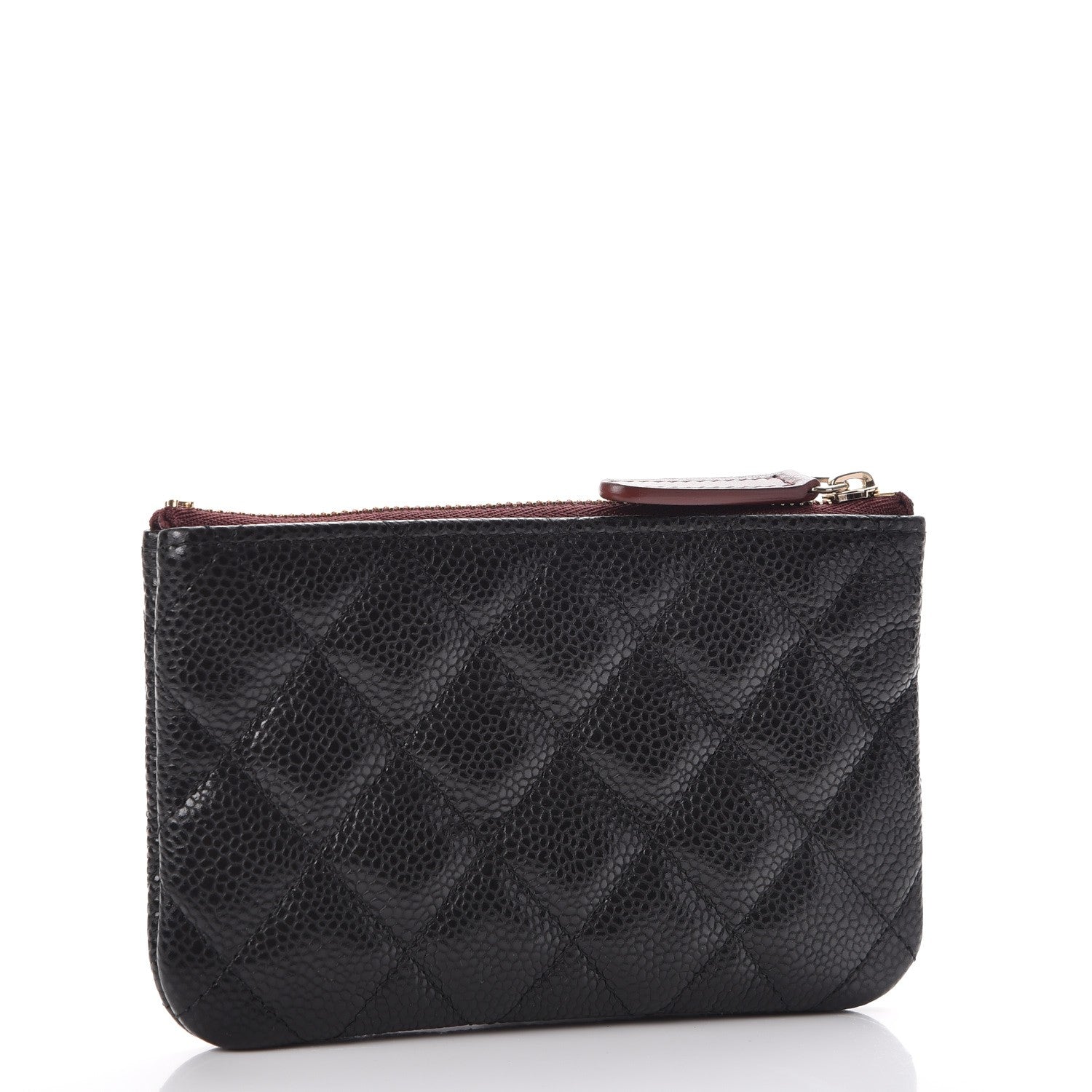 Chanel Caviar Quilted Small Cosmetic Case Black 3 of 8