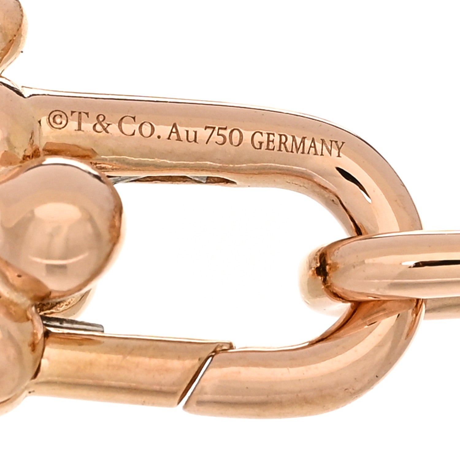 Tiffany 18K Rose Gold Small HardWear Link Bracelet 3 of 3