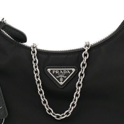 Prada Nylon Re-Edition 2005 Shoulder Bag Black 8 of 11