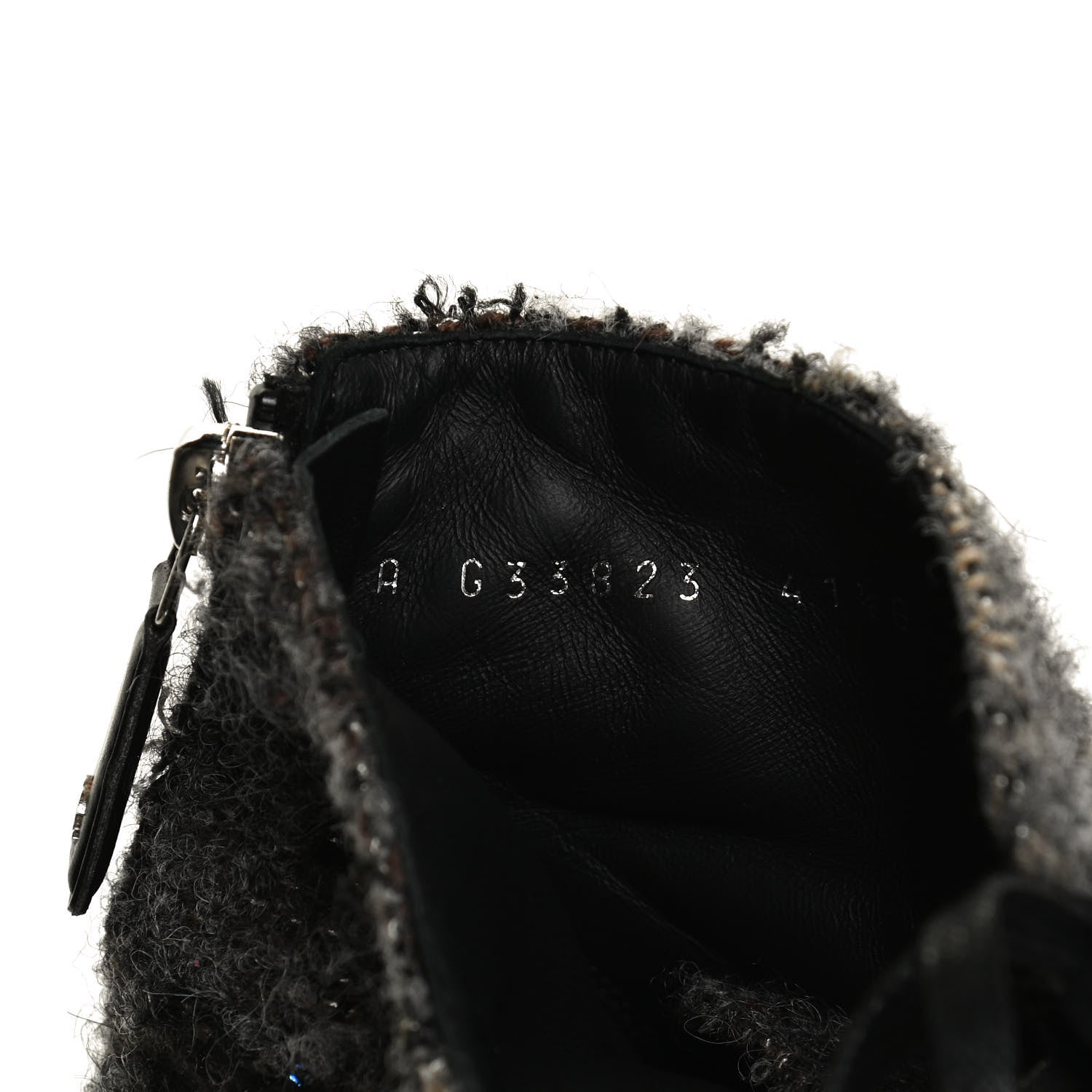 Chanel Tweed Calfskin Pearl Combat Short Boots 41.5 Multicolor 9 of 12