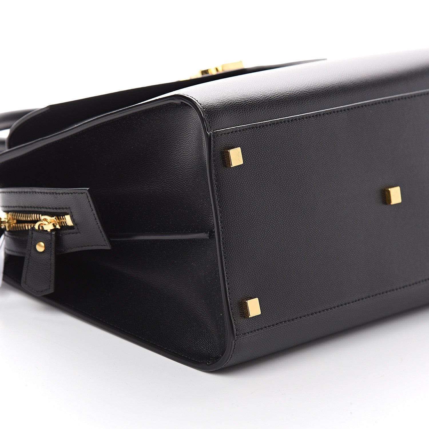 Saint Laurent Grain De Poudre Medium Uptown Tote Black 7 of 8