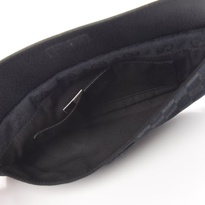 Gucci Monogram Web Belt Pouch Bag Black 5 of 10