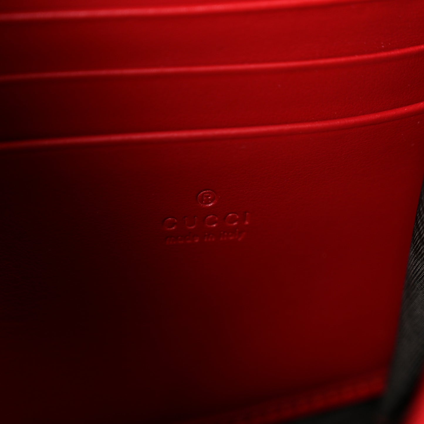 Calfskin Matelasse GG Marmont Chain Wallet Cuir Hibiscus Red