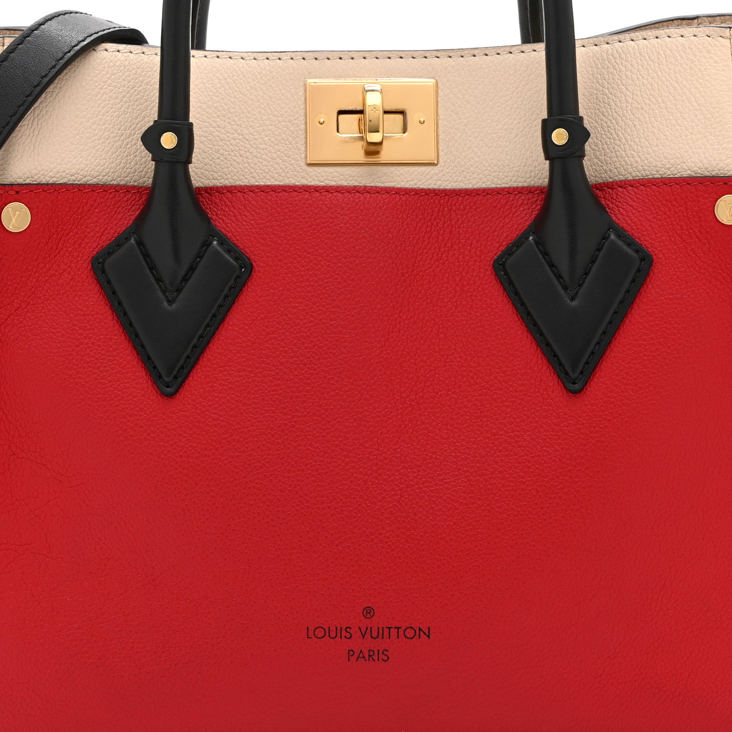 Louis Vuitton Calfskin Monogram On My Side Pirate Red 6 of 8