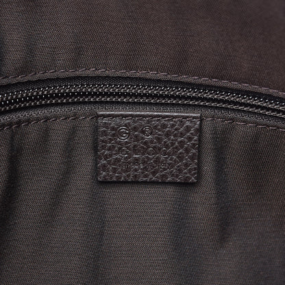 Gucci Crystal Monogram Large Travel Hobo Beige Brown 6 of 13