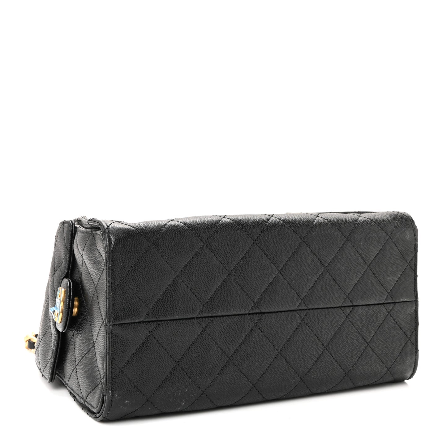 Caviar Quilted Small Chanel 25 Handbag Black