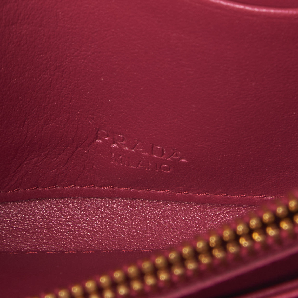 Prada Tessuto Quilted Mini Crossbody Wallet Ibisco 8 of 8