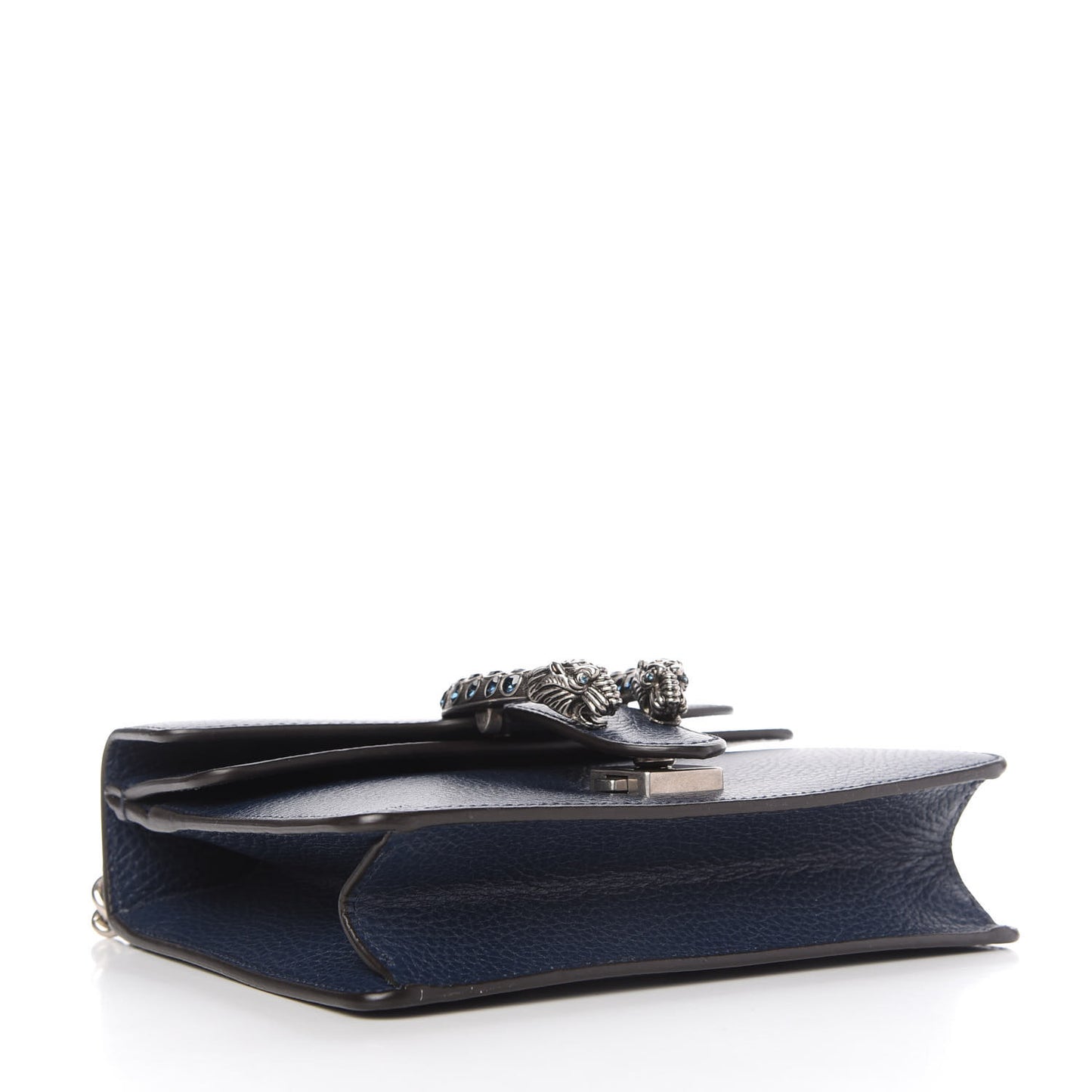Dollar Calfskin Crystal Mini Dionysus Shoulder Bag Blue Agata Montana Sapphire
