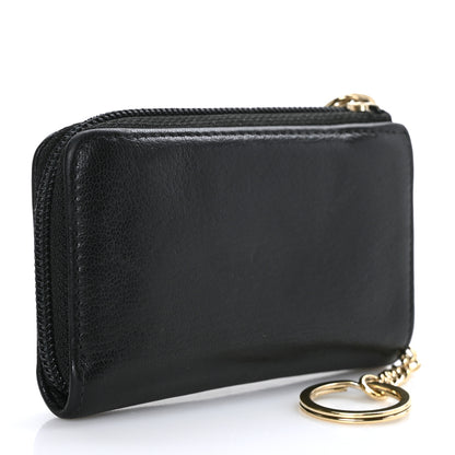 Chanel Calfskin CC Key Holder Case Black 3 of 7