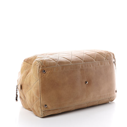 Chanel Lambskin Cloudy Bundle Bowler Beige 3 of 8