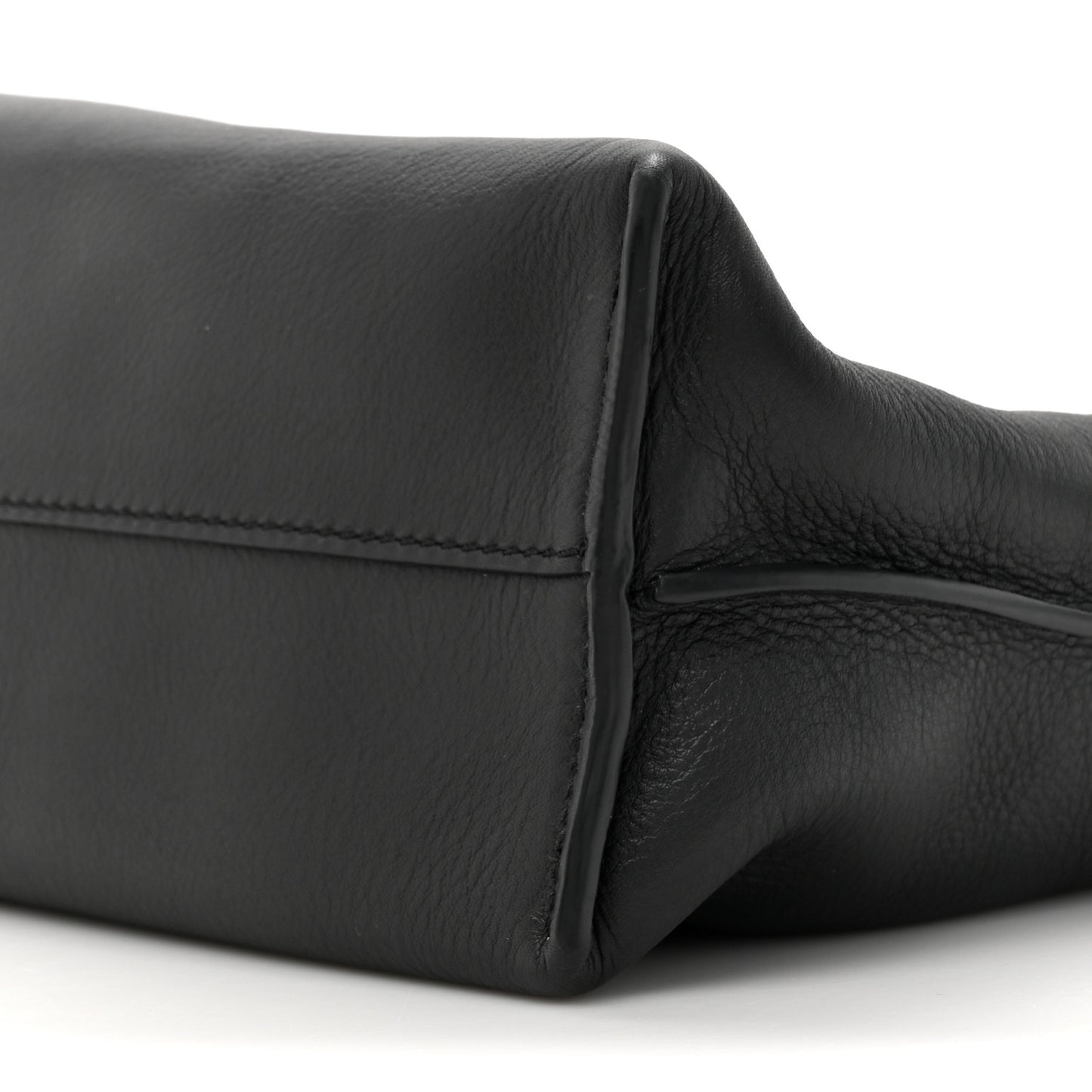Nappa Medium Flamenco Knot Bag Black