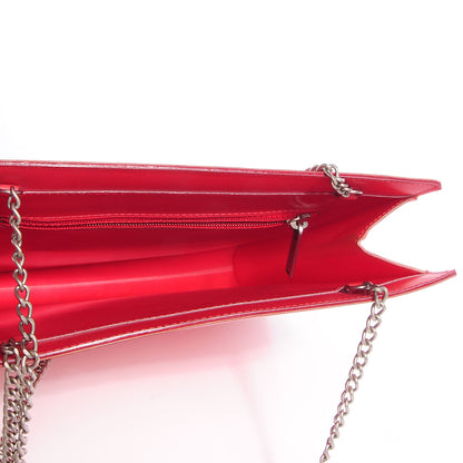 Chanel Vinyl Hologram CC Shoulder Bag Red 5 of 7