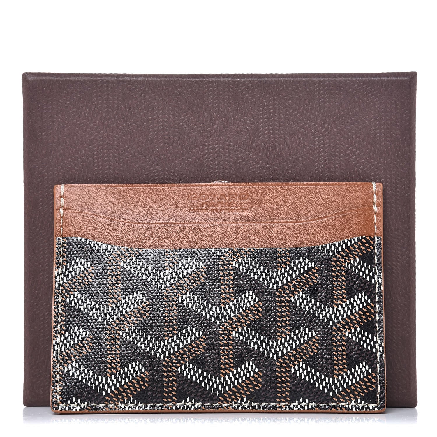 Goyard Goyardine Saint Sulpice Card Holder Black Gold 7 of 7