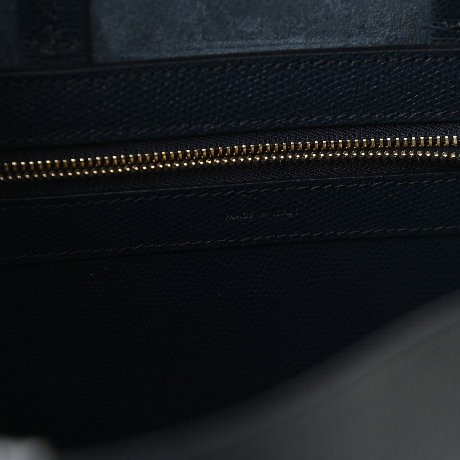 Celine Grained Calfskin Small Vertical Cabas Black 7 of 9