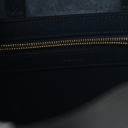 Celine Grained Calfskin Small Vertical Cabas Navy 7 of 9