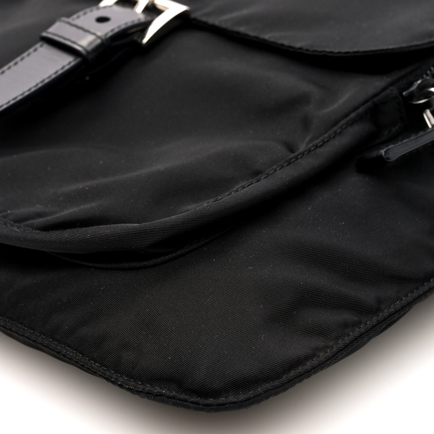 Nylon Vela Sling Messenger Bag Black